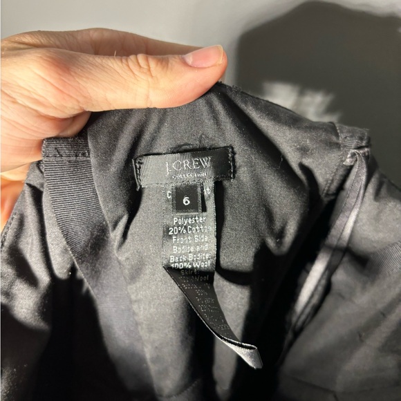 J.Crew Collection Black Strapless Ruched Dress Womens Size 6 - Picture 4 of 5